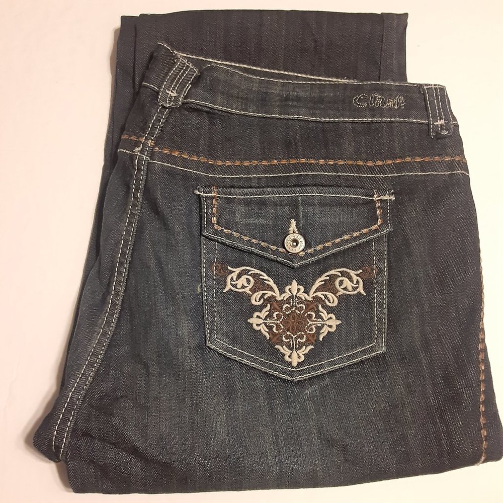 NWT Clash Women's Dark Blue Jeans LP9889B Size 2XL